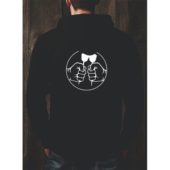 Gut Schmiss Hoodie Big Backprint, Farbe: Schwarz, Größe: XL, 3 image