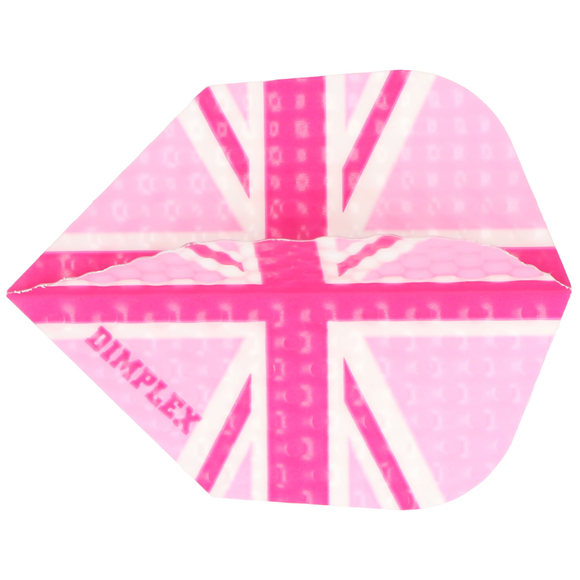 Harrows Dimplex Dartflight, Union Jack, Standard, pink, 3 Stück, 3 image