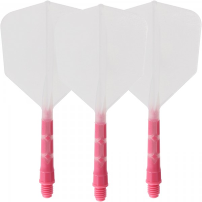 Cuesoul integrierte Dart Flights AK7, Standard M, transparent pink