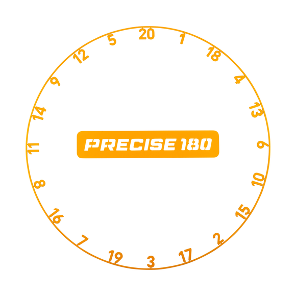 Precise180 | OnePiece Lasercut Number Ring | Tiger Orange, Farbe / Coating: Tiger Orange, 3 image