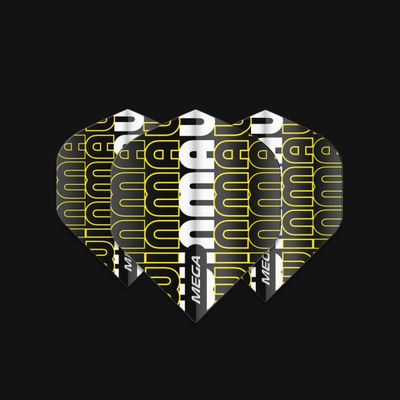 Winmau - Mega Standard - 6900-238 - Flight, Farbe: Gelb