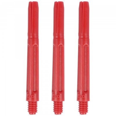 EVO Schaft Polyester, 43mm, purpurrot, 3 Stück