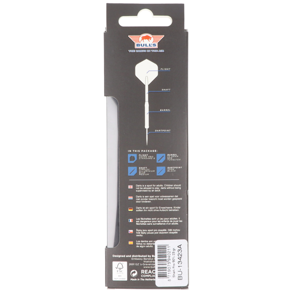Bull's Shark Pro Original, Steeldart, 90% Tungsten, 23 Gramm, 7 image