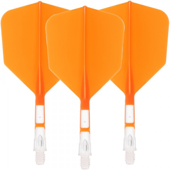 Cuesoul integrierte Dart Flights AK7, Standard M, Orange Transparent