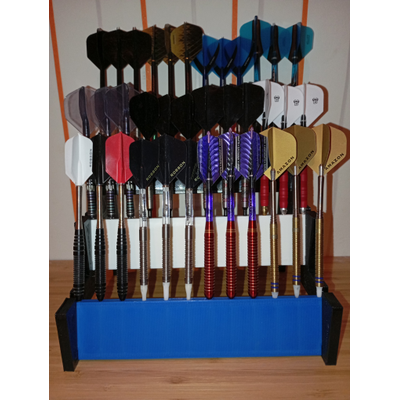 Dart Tribüne für bis zu 36 Darts Ständer 3 Stufen, Farbe: Schwarz