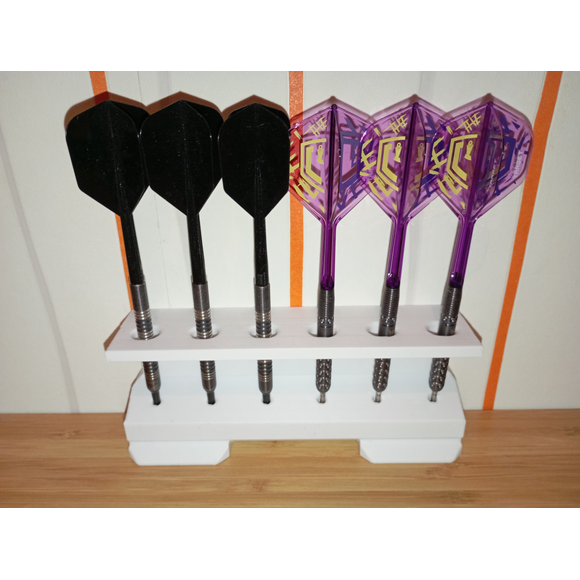 Dart Tisch Halterung Standfuß weiß Pfeilhalter Soft + Steel Display Stand klein