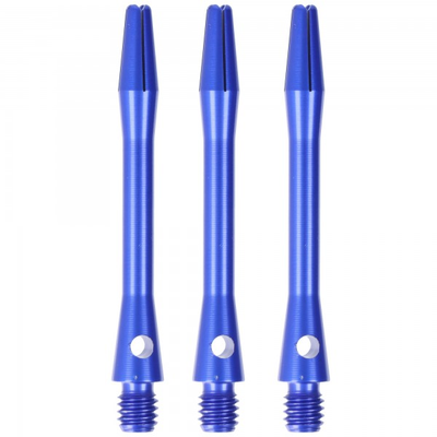 Aluminium Dart Shaft Blau, Long, 3 Stück