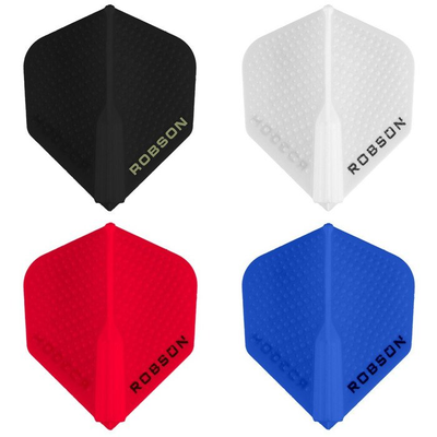 Robson Plus No.2 Dimpled Flights, Flight Form: Standard / No2, Farbe: Schwarz