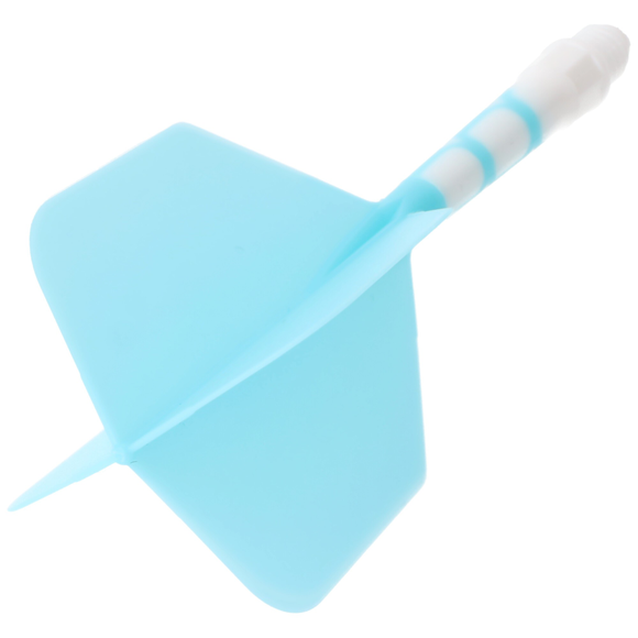 Cuesoul integrierte Dart Flights AK7, Standard M, hellblau weiß, 3 image