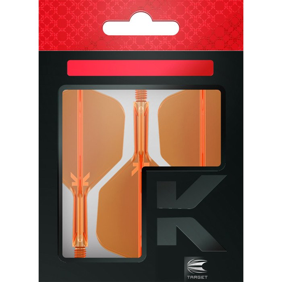 ​Target K-Flex Neon Flights – No2, Shaft Länge: Short, Farbe: Orange, 3 image