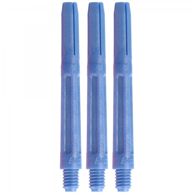 EVO Schaft Polyester, 43mm, blau metallic, 3 Stück