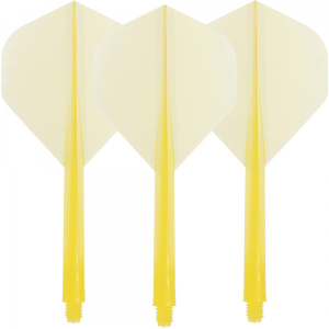 Condor Dartflight Zero Stress, Standard L, long, transparent gelb, 33,5mm