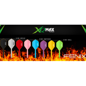 XQMAX Fenix Dart Flights / Shaft All In One Flex Set Midi No.6 Cyeelife Cuesoul, Shaftlänge: Intermediate, Flight Form: Shape / No6, Farbe: Schwarz