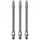 Aluminium Dart Shaft Gun Metal, Long, 3 Stück
