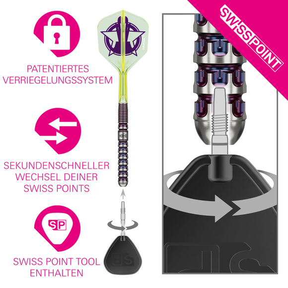 Target Luke Littler World Champion 2025 90% Tungsten Swiss Point Steeldarts, Gewicht: 23 Gramm, 5 image