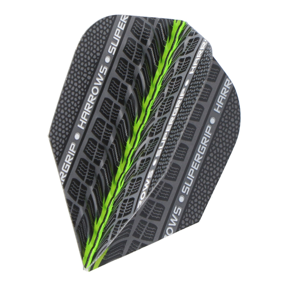 Harrows Supergrip-Flights, 3 Stück, grün, 4 image