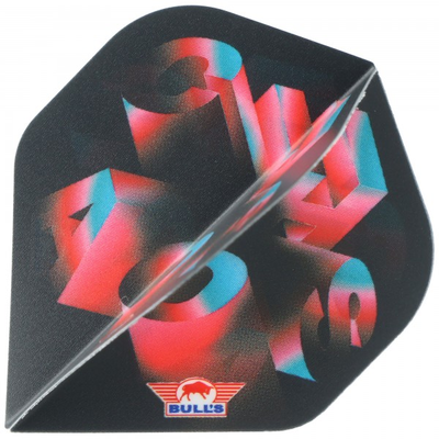 Bulls Series 100 chaos pink Flights, No.2, 3 Stück