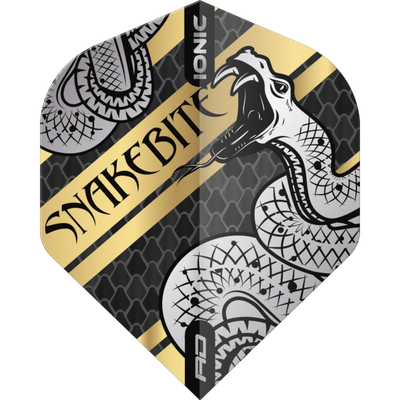 Red Dragon Hardcore Peter Wright Snakebite Coiled Standard Flight, Farbe: Gold