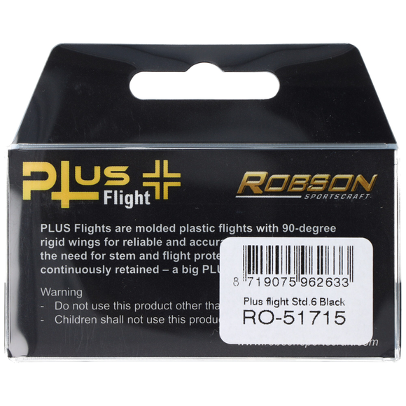 ROBSON PLUS schwarz, DART FLIGHTS, Std, No.6, 7 image