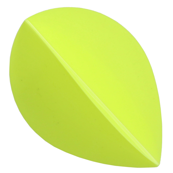 Pearflight aus Kunststoff, neongelb, 3 Flights, 2 image