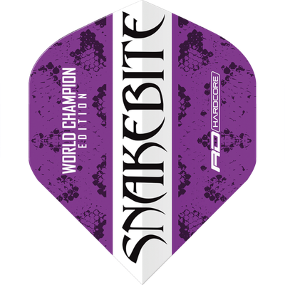Red Dragon Hardcore Peter Wright Snakebite World Champion Standard Flight, Farbe: Lila & Weiß