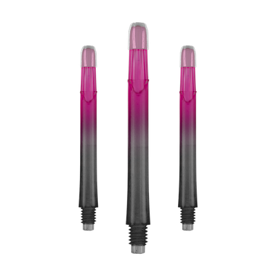 L-Style - Locked Straight Shaft - Natural Nine - Schwarz-Pink, Länge: 190