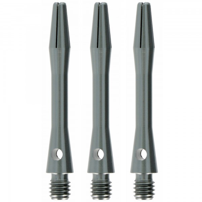 Aluminium Dart Shaft Gun Metal, Short, 3 Stück