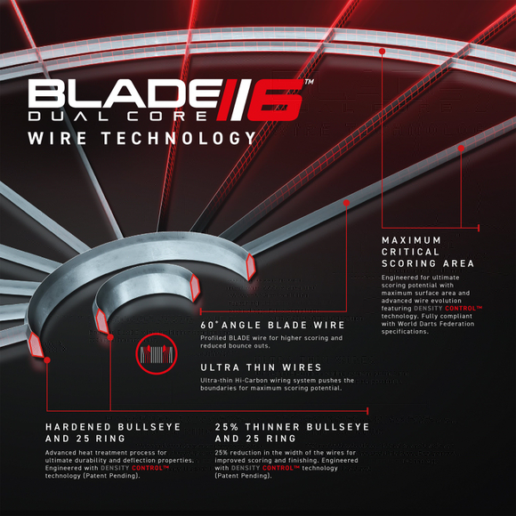 Winmau Blade 6 Dual Core Steeldartboard, 4 image