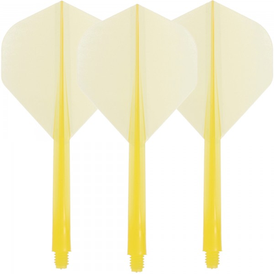 Condor Dartflight Zero Stress, Standard L, long, transparent gelb, 33,5mm