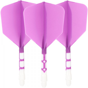 Cuesoul integrierte Dart Flights AK7, Standard M, lila weiß