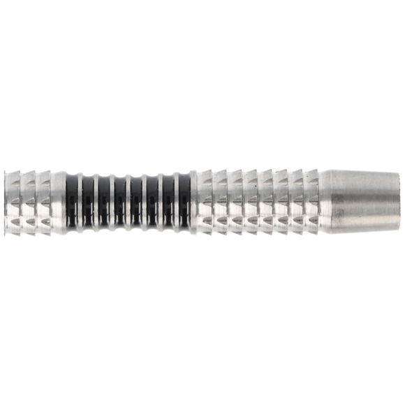 Steeldart Barrel silber schwarz mit Mulde, 90% Tungsten, 22gr, 6 image