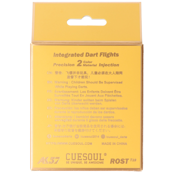 Cuesoul integrierte Dart Flights AK7, Standard M, transparent pink, 9 image