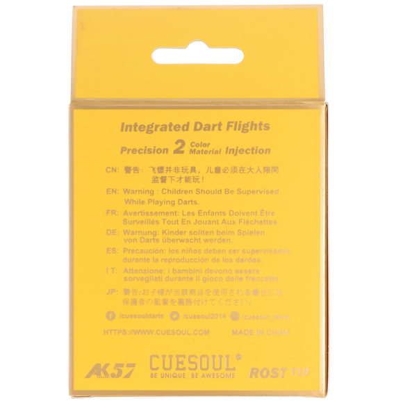 Cuesoul integrierte Dart Flights AK7, Standard S, blau transparent, 9 image