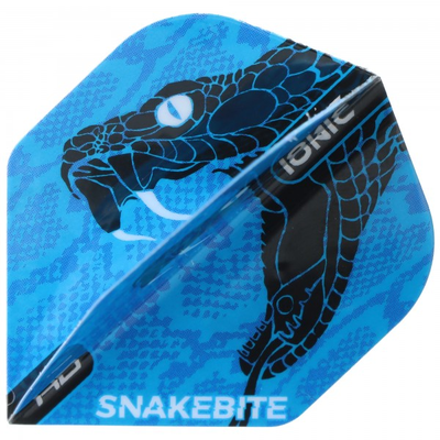 Peter Wright Snakebite Dart Flights, blau schwarz