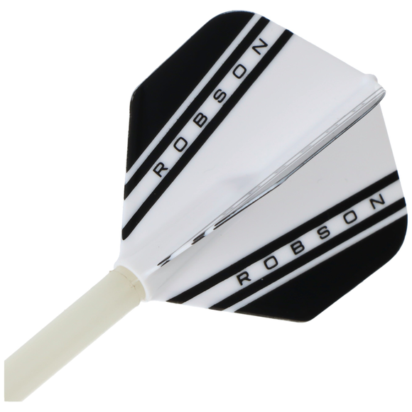 ROBSON PLUS V Dart Flights weiss, No.2, 40,5 x 35,8mm, 5 image