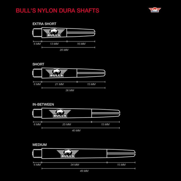 Bull's Dura Shaft Testkit Black 4-Sets, 3 image