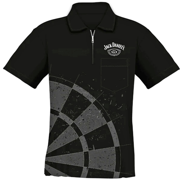 Jack Daniels Soft Feel Dartshirt, Logo Design, schwarz, Gr. XL, 4 image