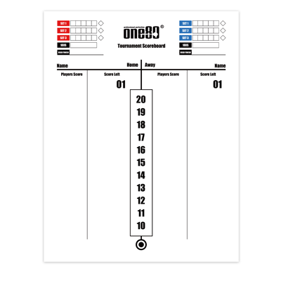 One80 Tournament Scoreboard, Variante: 45x35cm