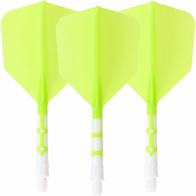 Cuesoul integrierte Dart Flights AK7, Standard M, neon grün