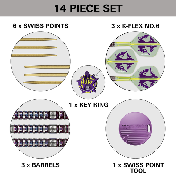 Target Luke Littler World Champion 90% Swiss Point Steeldarts  23g, 11 image