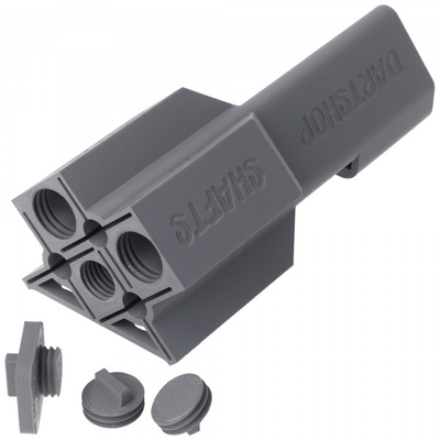 Dartcase, Darttasche dunkelgrau für 3 Darts und Zubehör