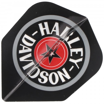 HARLEY DAVIDSON Dart Flights Schwarz, Weiß, Rot, 3 Stück