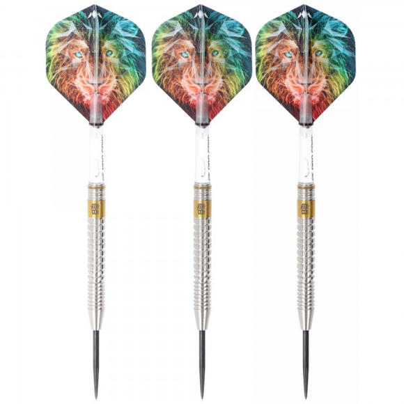 Steeldart Silber mit PVD Gold Beschichtung, 22 Gramm