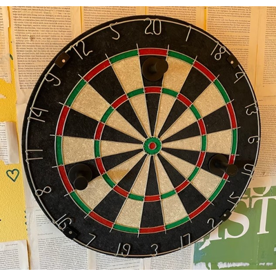 "Dartboard" Wandgarderobe mit 3 Haken
