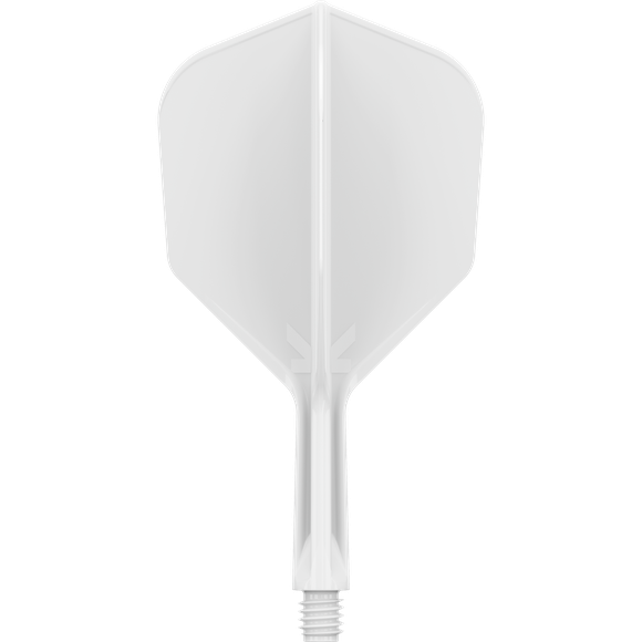 TARGET K-FLEX WEIß POLISHED FLIGHT, Farbe: Weiß, Variante: Mittel