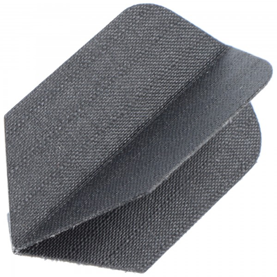 Nylonflight Slim schwarz, Dartflight Stoff, 3 Stück