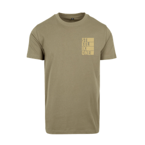 T-Shirt - STEELIKONE VERTICAL [olive], Größe: S