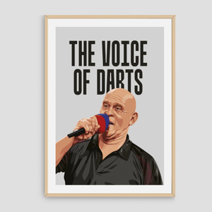 Darts Art The Voice Of Darts - Print, Design: Russ Bray, Format: A3