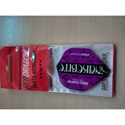 Red Dragon Peter Wright Snakebite World Champion 2020 Purple - Dart Flights