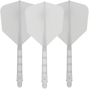 Cuesoul integrierte Dart Flights AK7, Standard L, transparent